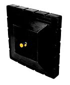 Бак бачок для душа (99х99х30) 200л с лейкой и муфтой