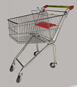 Тележка покупательская АТ-58 60 литров 60 кг