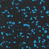 Рулонное резиновое напольное покрытие 8 мм черно-синее 15% 